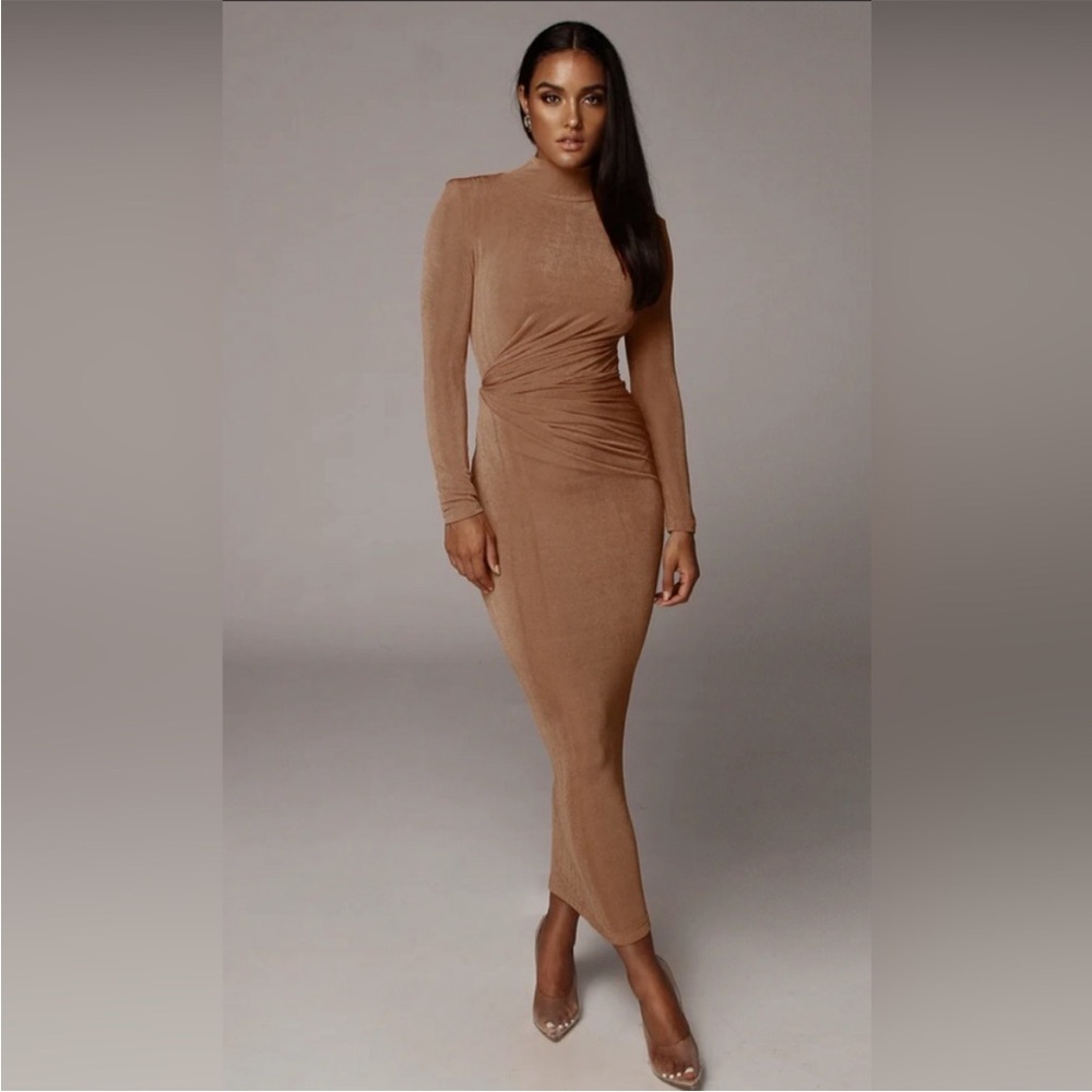 JLUXLABEL Kara Mock Neck Dress